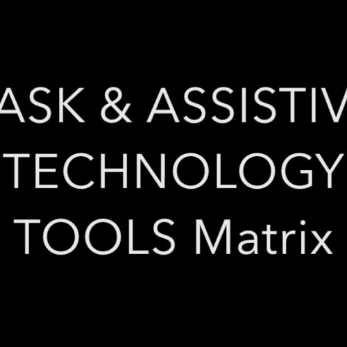 Task and AT Tools Matrix