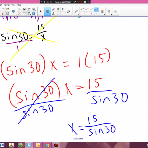 Alg 1 11.5 intro to trig