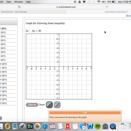 Graphing Inequalities on xyzhomework.com