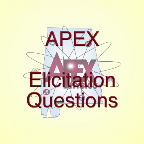 Elicitation questions as part of the Alliance for Physics Excellence