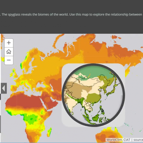Story Map Spyglass App-Biomes and Rainfall