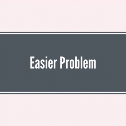Easier Problem (Spanish) Problema más fácil