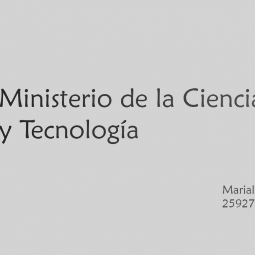 Ministerio de la Ciencia y tecnologia