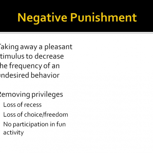 Managing Student Behavior: An Introduction to Reinforcement Theory