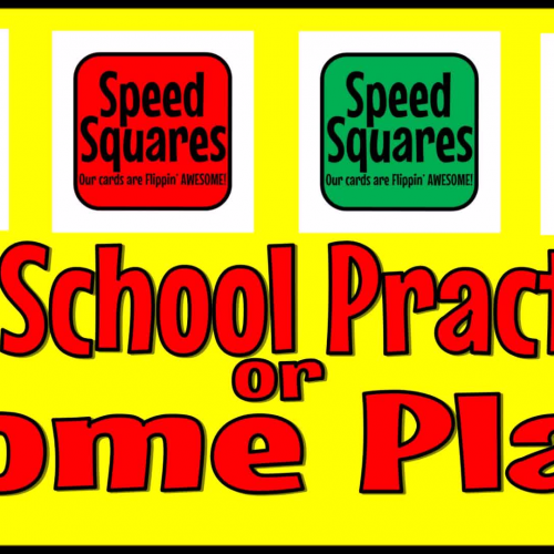 Speed Squares X0 School Practice or Home Play