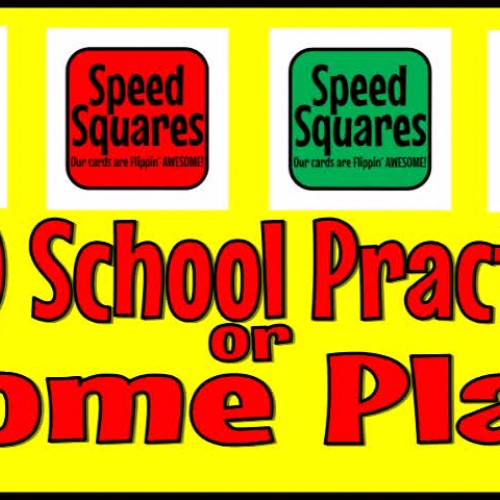 Speed Squares X10 School Practice and Home Play