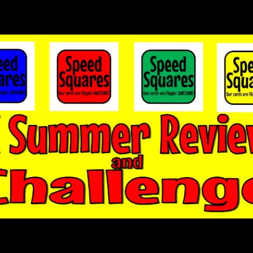 Speed Squares Summer Multiplication Review and Challenge