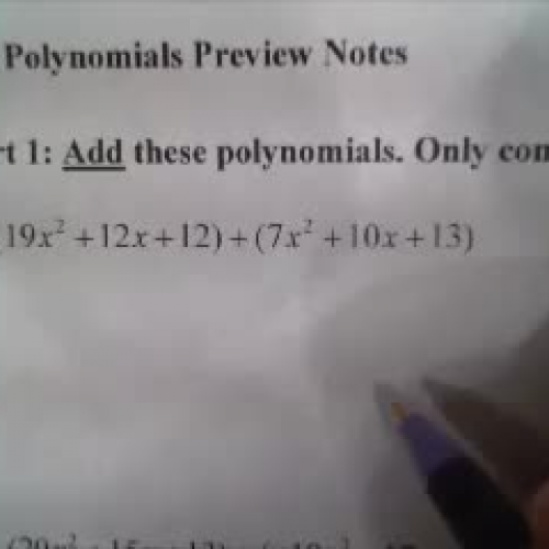 P.3 Polynomials Preview