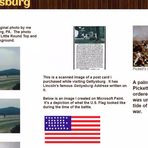 Battle of Gettysburg Website