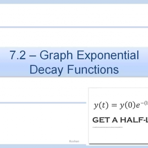 Video: Graph Exponential Decay Functions