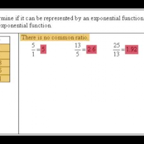 Video: Writing Exponential Function given a table