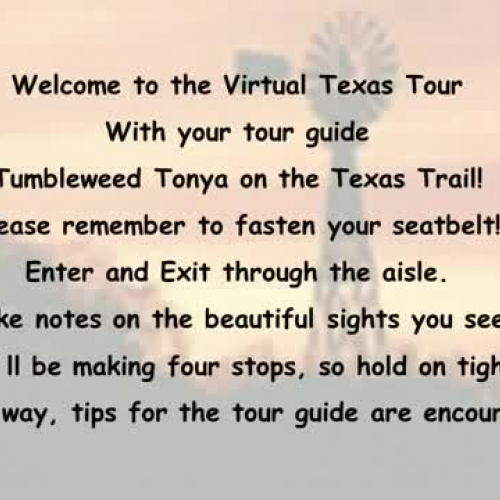 Texas Regions Tour