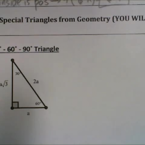 Basics 4 - Special Triangles