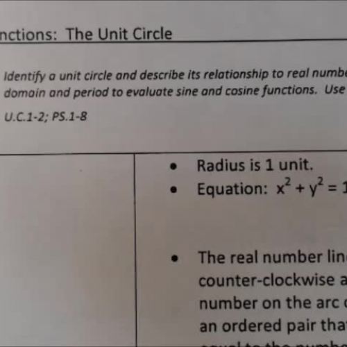 Trig 1.2 Notes Part 1