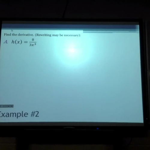 1.1 - Basic Rules of Differentiation Part 2
