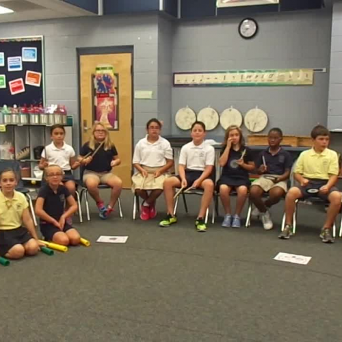 16-17 Ms. MIller's 4th grade class, "Solar Exlipose Rhythms"