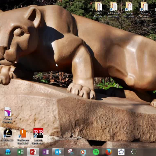 Creating a Desktop Shortcut for the PHS Math Shared Docs Folder