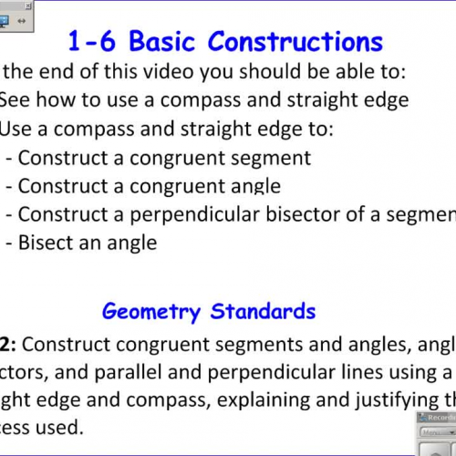 Basic Geometry Constructions