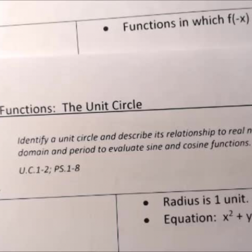 Trig 1.2 Video 3 - Even/Odd/Reduction