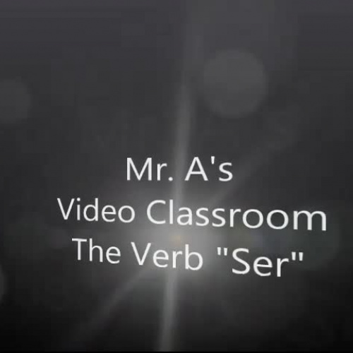 The verb ser