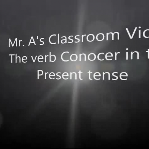 Verb "Conocer" in the Present Tense