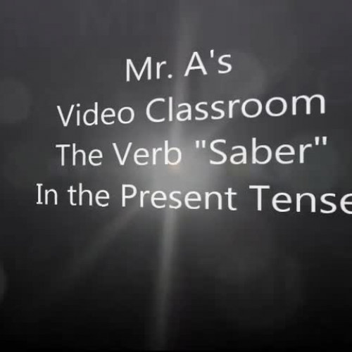 Verb "Saber" in the Present Tense