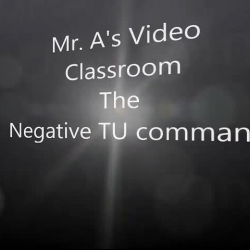 Negative TU Commands