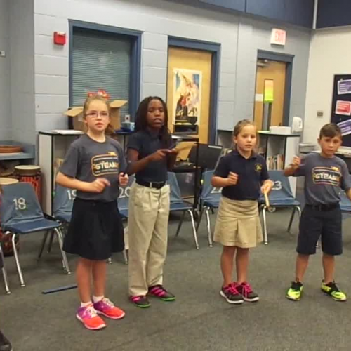 17-18 Ms. Gebhardt's  3rd grade class "Sally Go 'Round the Sun" 