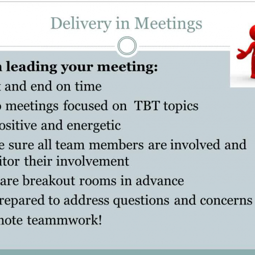 How to Effectively Lead a Teacher-Based Team Meeting