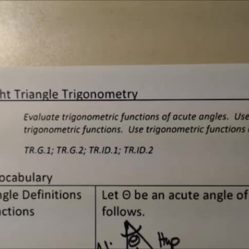 Trig 1.3 Video#2 Trig Identities