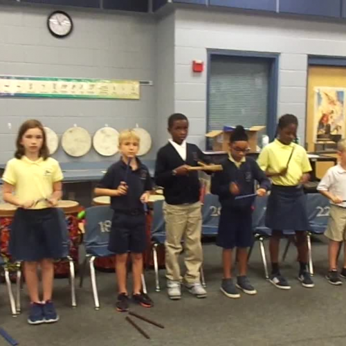 17-18 Ms. Carter's 3rd grade class "Sally Go 'Round the Sun"