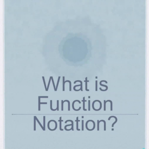 Function Notation from Equations and Graphs Regular Algebra