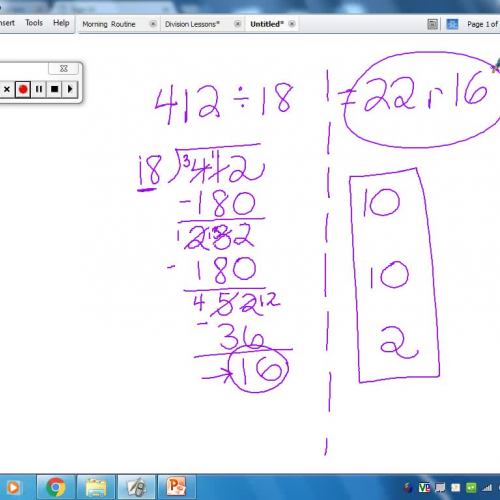 Partial Quotient Strategy for Division