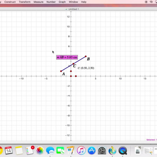 Distance and Midpoint Lab for Geometers Sketchpad