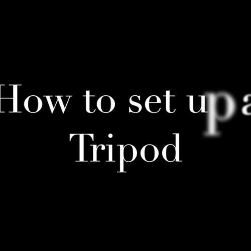 How to set up a Tripod