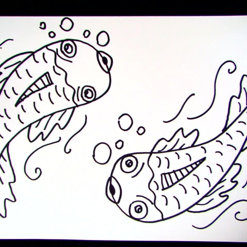 How to Draw Koi Fish