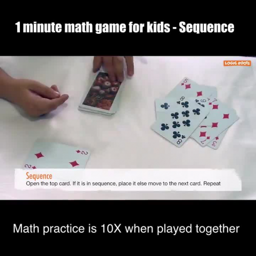 One Minute Math Game for Number Sequence