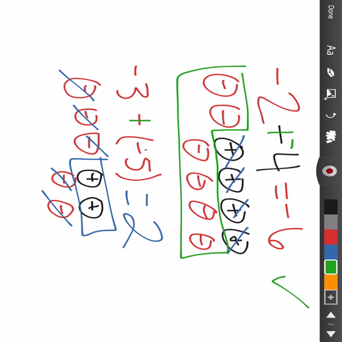 subtracting integers