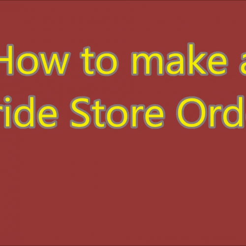 How to make a pride store order