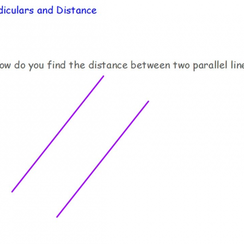 3.6 Perpendiculars and Distance PART 3