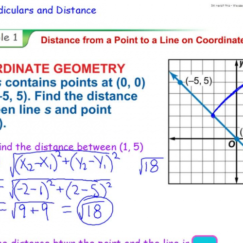 3.6 Perpendiculars and Distance PART 2
