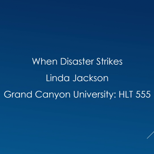 When Disaster Strikes