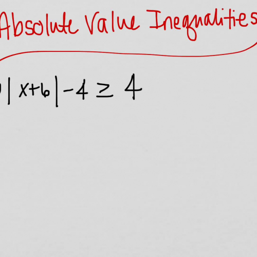 Absolute Value Inequalities