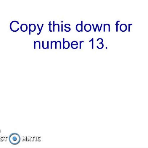 3D Tutorial Question 13