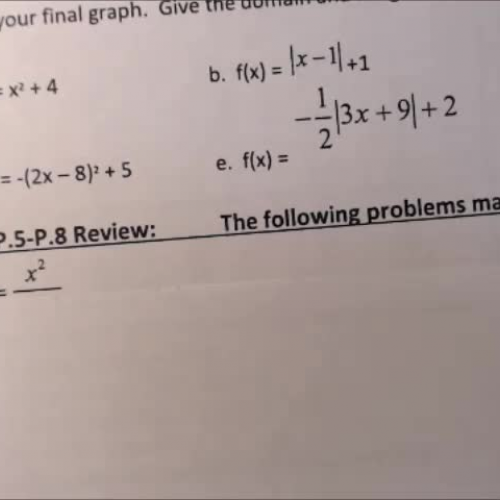 Trig P.5-P.8 Calculator Test Help