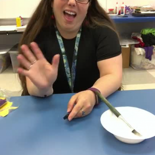 Texture Plate and Tissue Paper Color Mixing