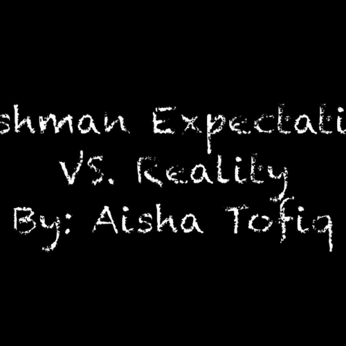 Freshman Expectations vs. Reality