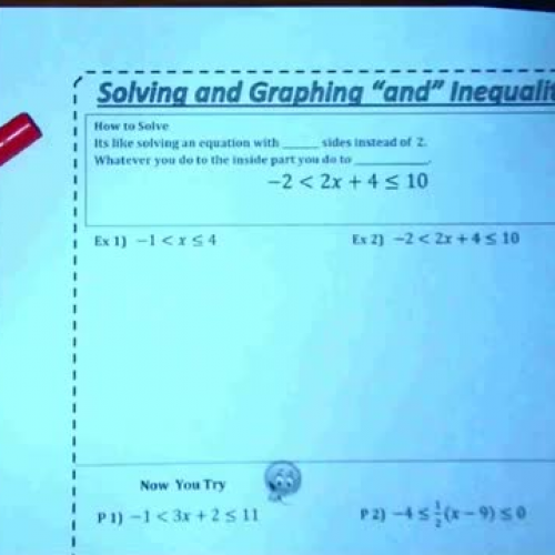 Solving "And" Inequailties
