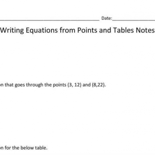 Writing Equations SP 2017