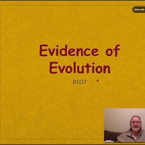 6. BIO7 - Evidence for Evolution